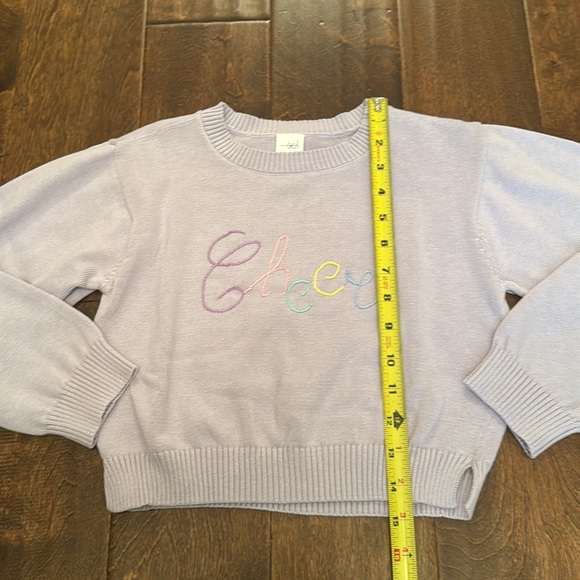 NWT Set Athletics Stella Sweater - Purple/Cheer size 7/8 price firm - Picture 3 of 6